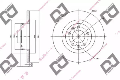 Тормозной диск DJ PARTS BD1518